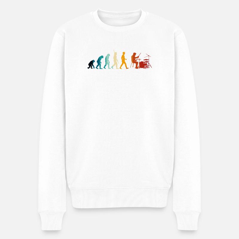 Évolution de la batterie - Pull Premium bio Homme - blanc