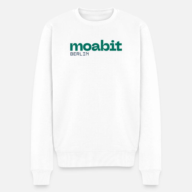 Moabit Berlin Beau design simple - Pull Premium bio Homme - blanc