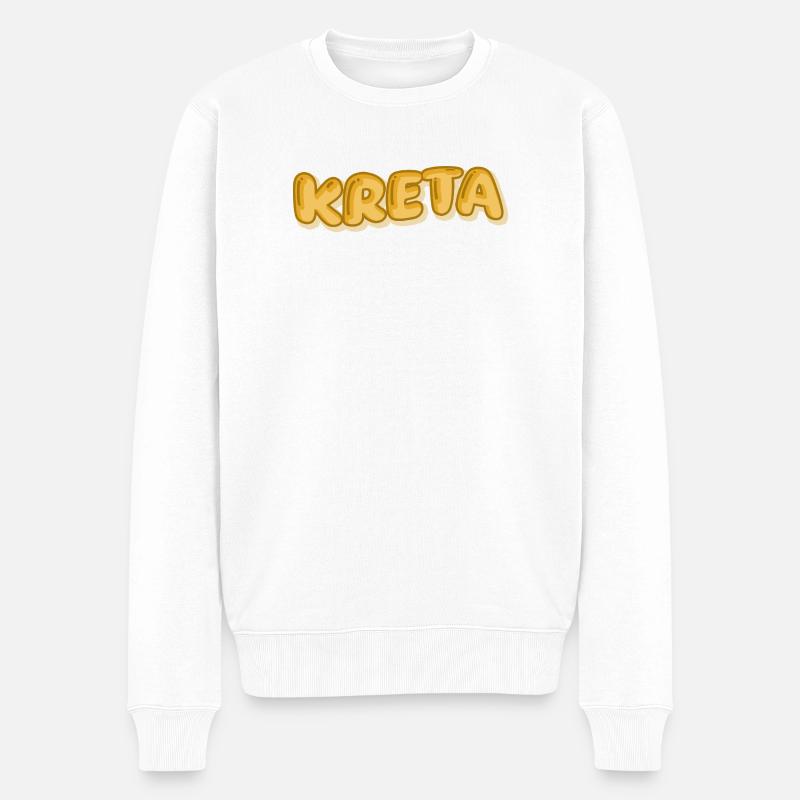 Fêtes en Crète - Pull Premium bio Homme - blanc