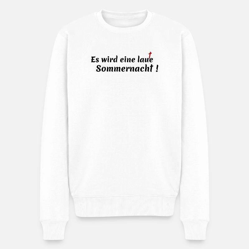 Nuit d’été bruyante - Pull Premium bio Homme - blanc