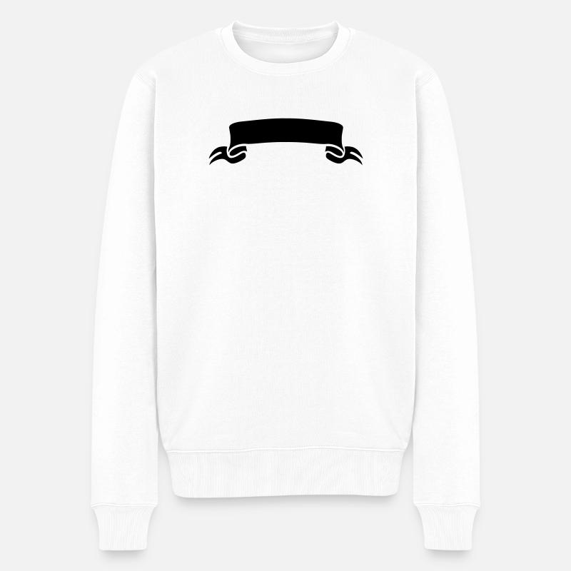 manche - Pull Premium bio Homme - blanc