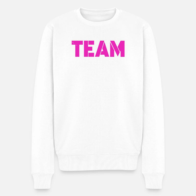 team_1 - Pull Premium bio Homme - blanc