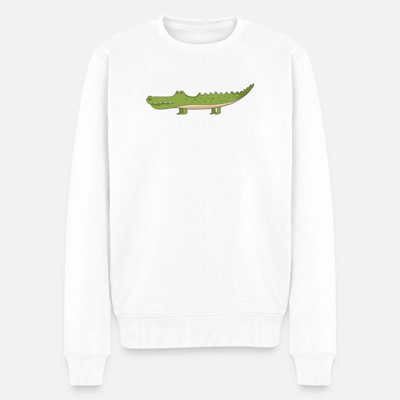 Crocodile - Pull Premium bio Homme - blanc
