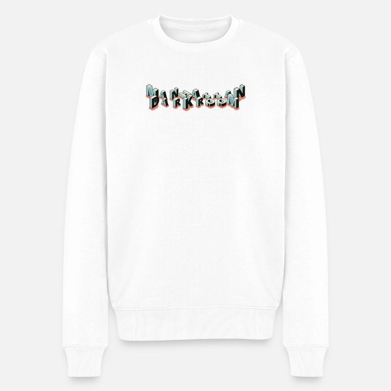 Manhattan Dunkelkammer - Männer Premium Bio Pullover - Weiß