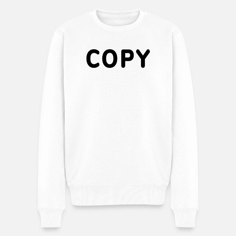 copy paste - Copy - Männer Premium Bio Pullover - Weiß