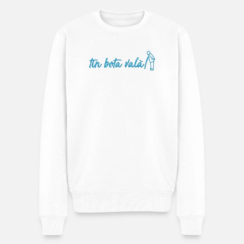 boîte bota valà - Pull Premium bio Homme - blanc