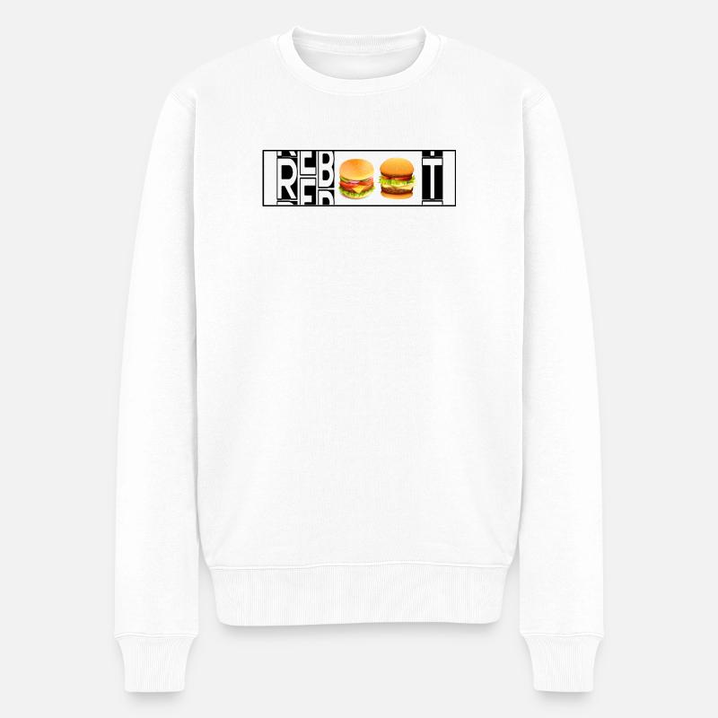 NEUSTART - Männer Premium Bio Pullover - Weiß