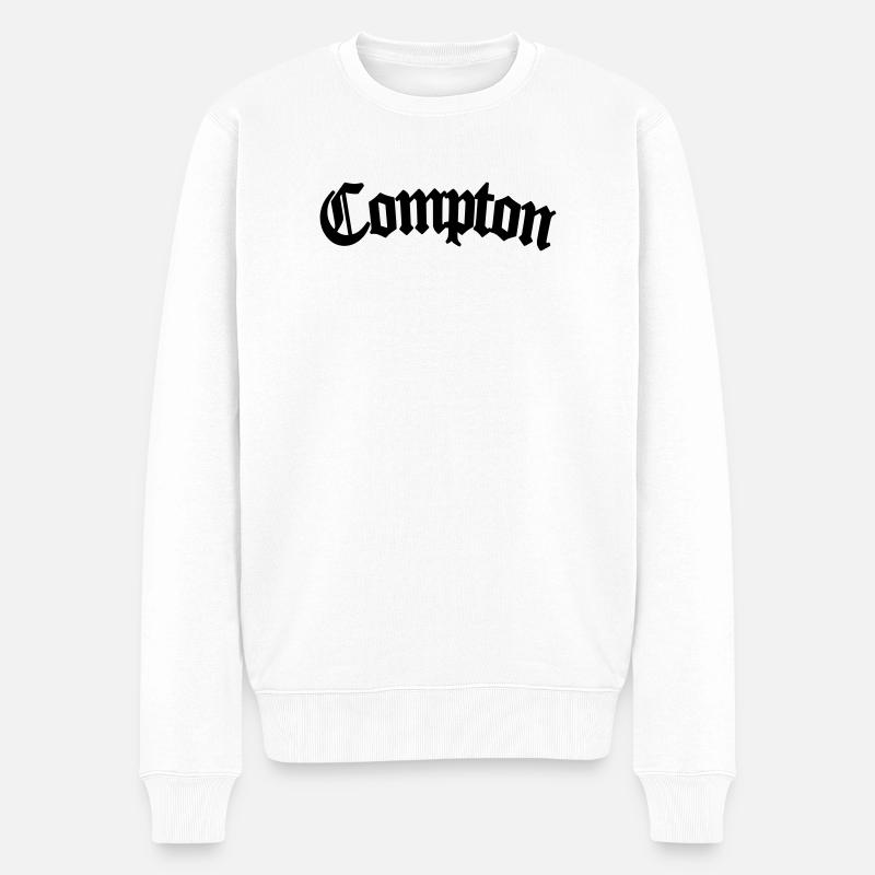 Compton - Pull Premium bio Homme - blanc