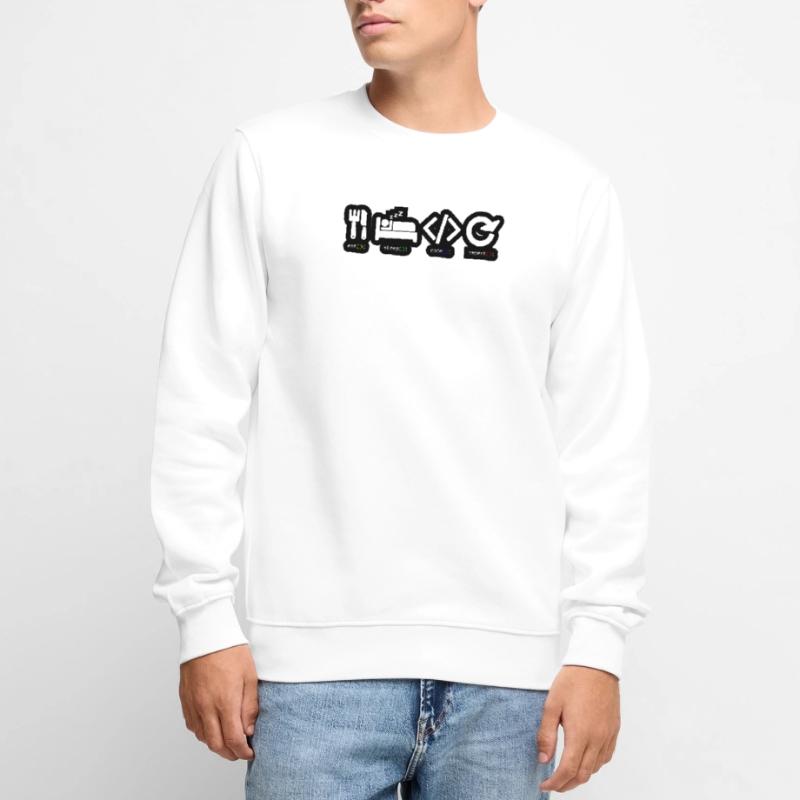 Code Sleep Repeat Developer Life Men's Premium Organic Jumper