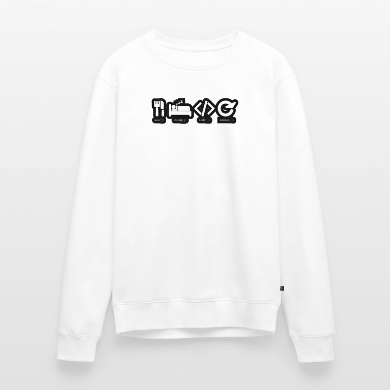 Code Sleep Repeat Developer Life Men's Premium Organic Jumper