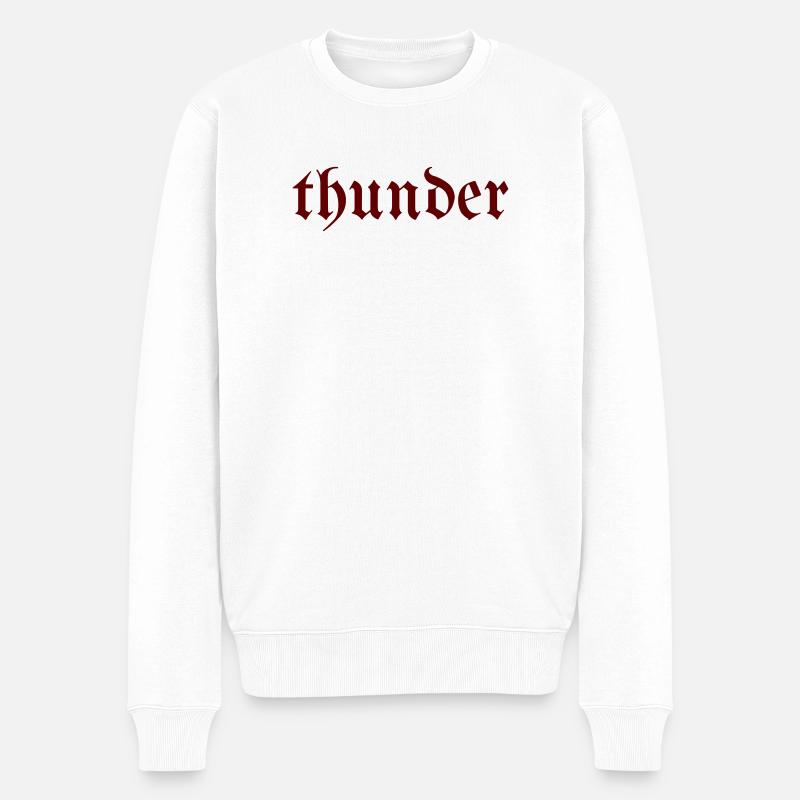 Thunder Gothic - Pull Premium bio Homme - blanc