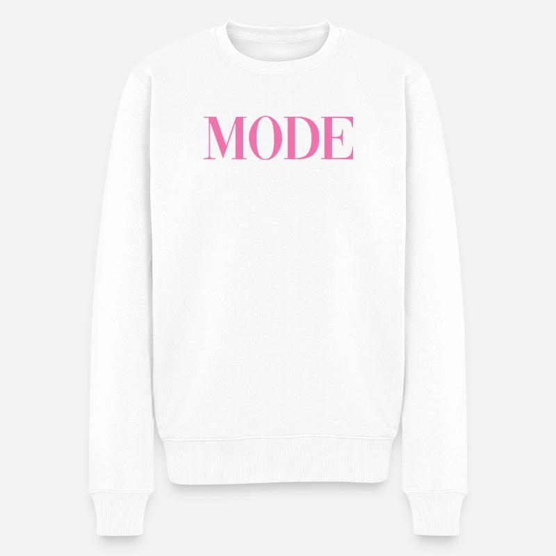 Mode  - Männer Premium Bio Pullover - Weiß