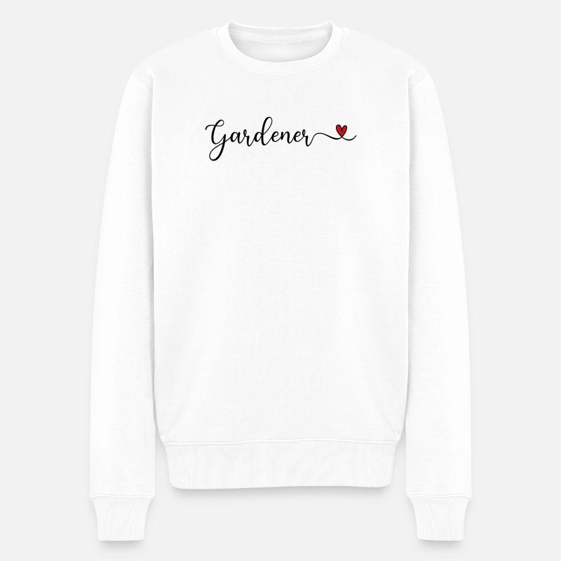 Jardinier - Pull Premium bio Homme - blanc