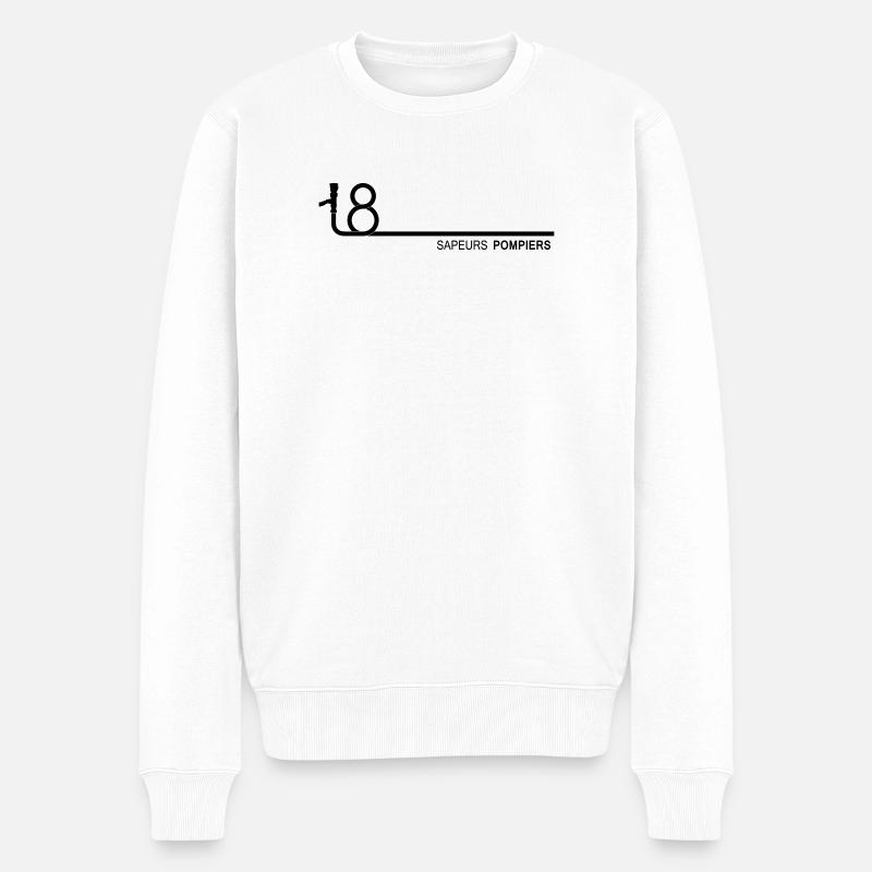 lance_18_3 - Pull Premium bio Homme - blanc