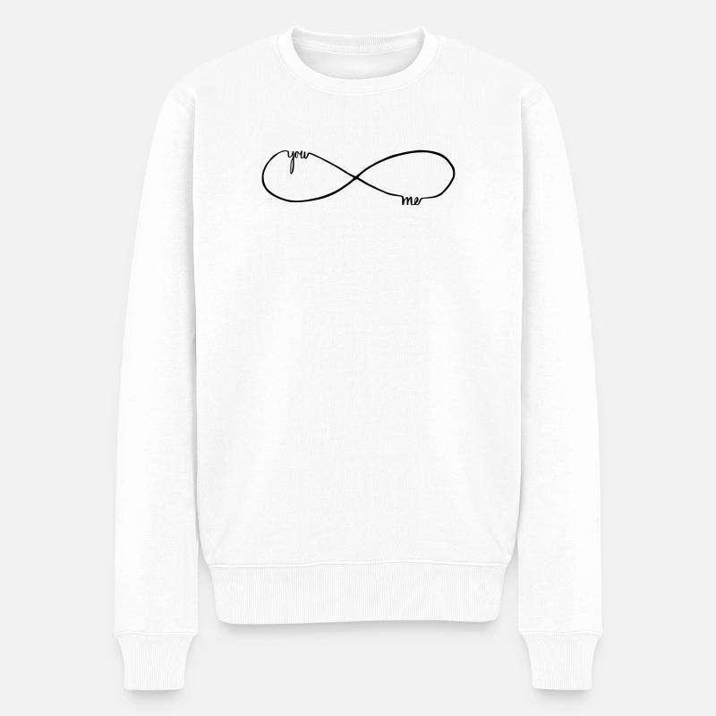 toi et moi pour toujours - Pull Premium bio Homme - blanc