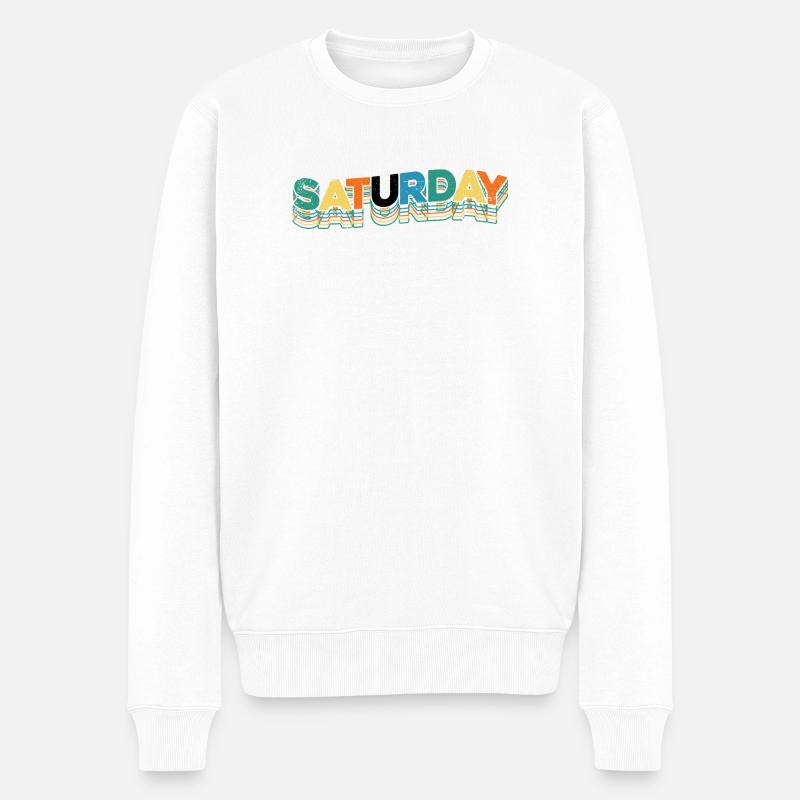 Samedi - Pull Premium bio Homme - blanc