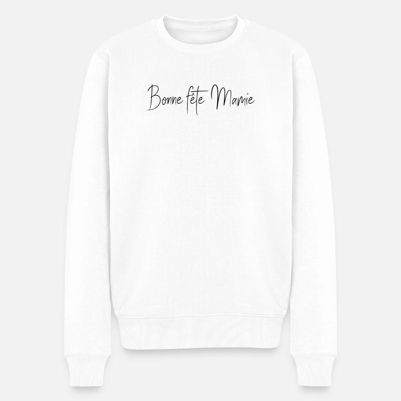 OMA - Männer Premium Bio Pullover - Weiß