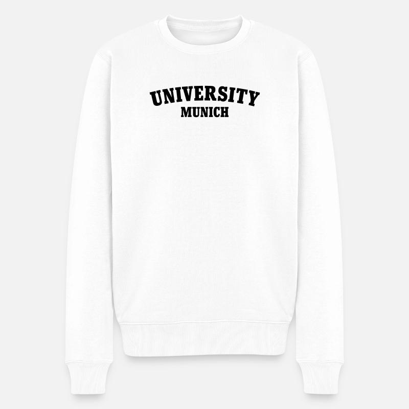 Universität München - Männer Premium Bio Pullover - Weiß