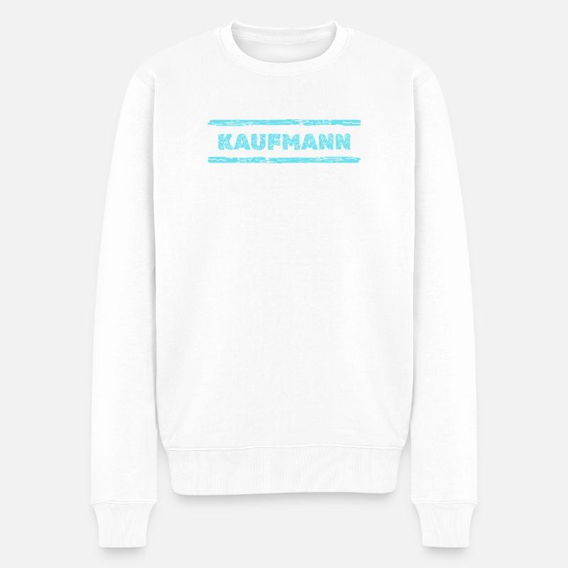 Beruf Kaufmann - Männer Premium Bio Pullover - Weiß