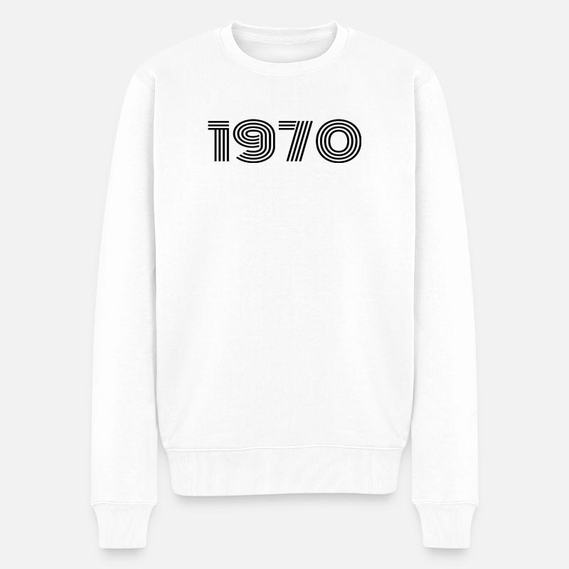 55e Anniversaire 55 ans Anniversaire - Pull Premium bio Homme - blanc