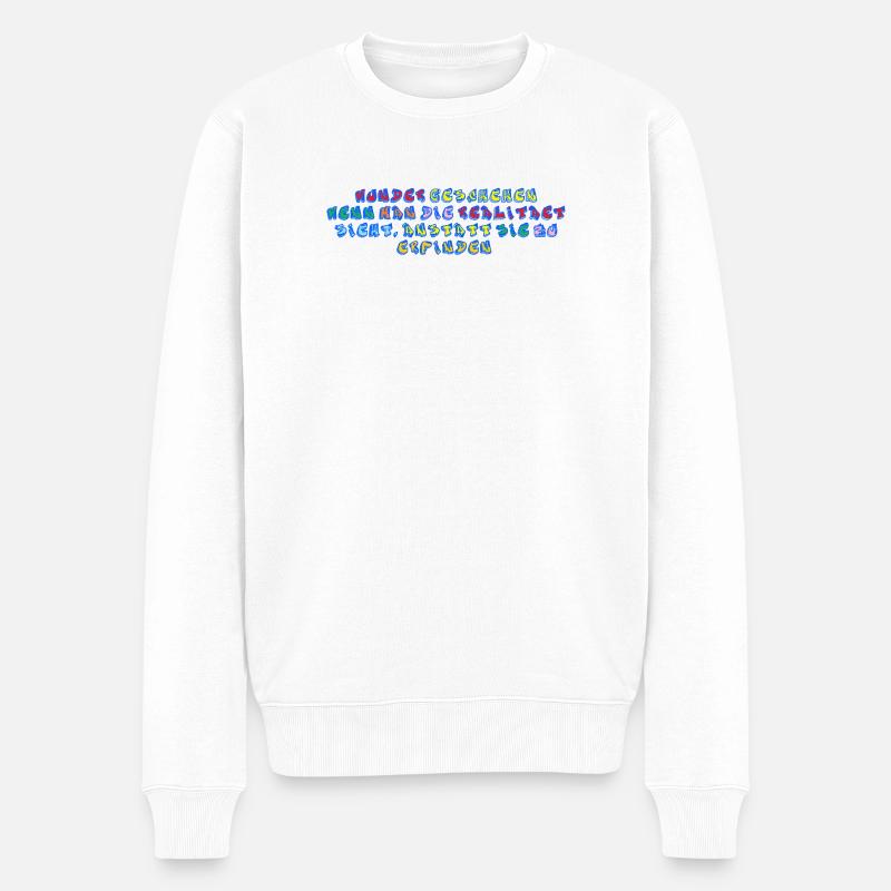 Wunder - Männer Premium Bio Pullover - Weiß