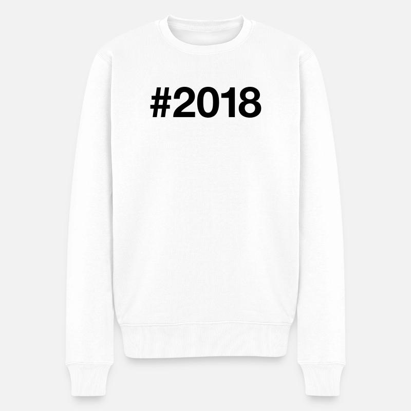 8e anniversaire du millésime 2018 - Pull Premium bio Homme - blanc
