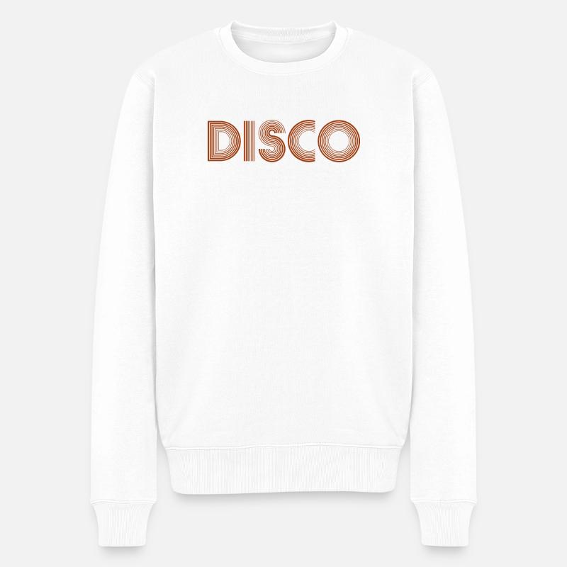 DISCO Boule disco dansante - Pull Premium bio Homme - blanc