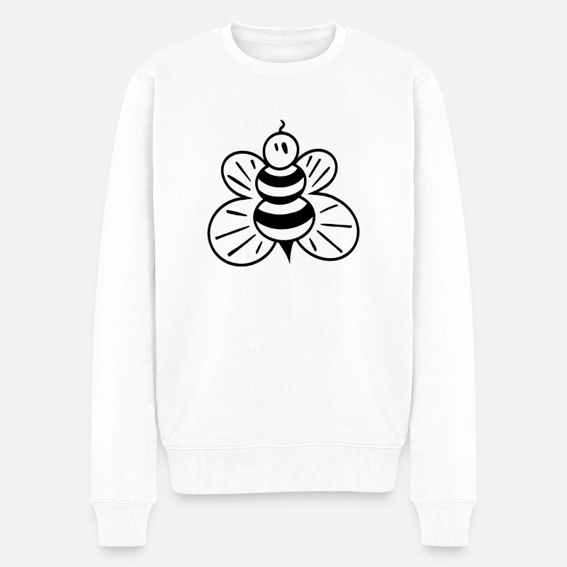 FlyBee - Pull Premium bio Homme - blanc