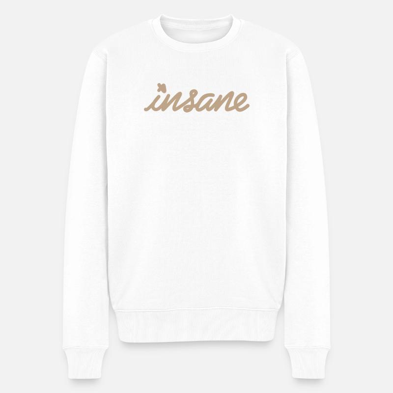 Insane Mood – L’Attitude sans Limites - Pull Premium bio Homme - blanc