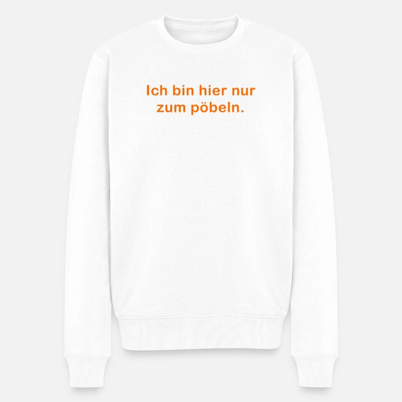 Je suis là - Pull Premium bio Homme - blanc