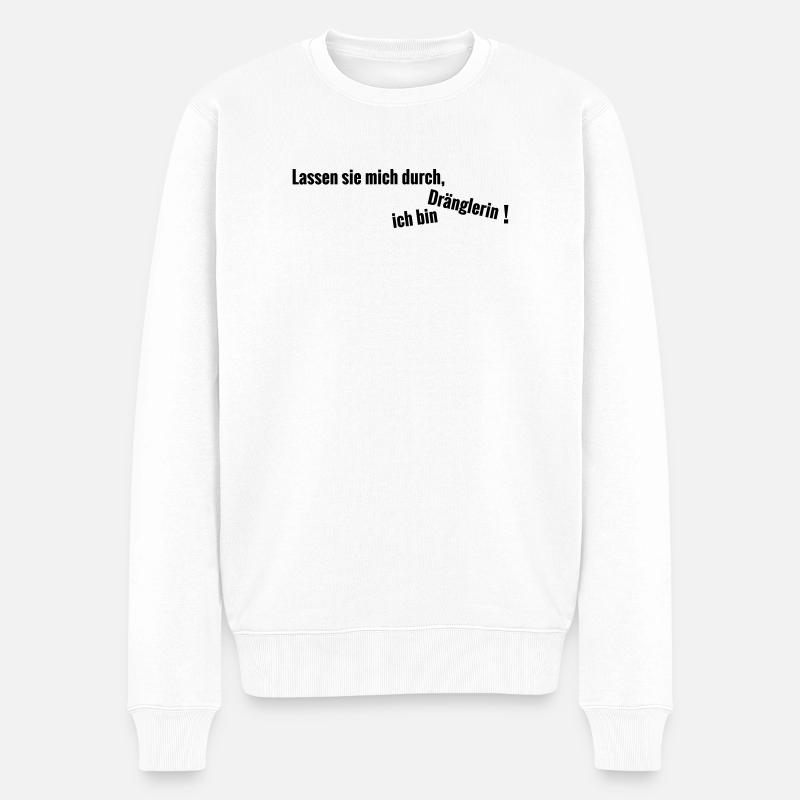 Draenglerin - Männer Premium Bio Pullover - Weiß