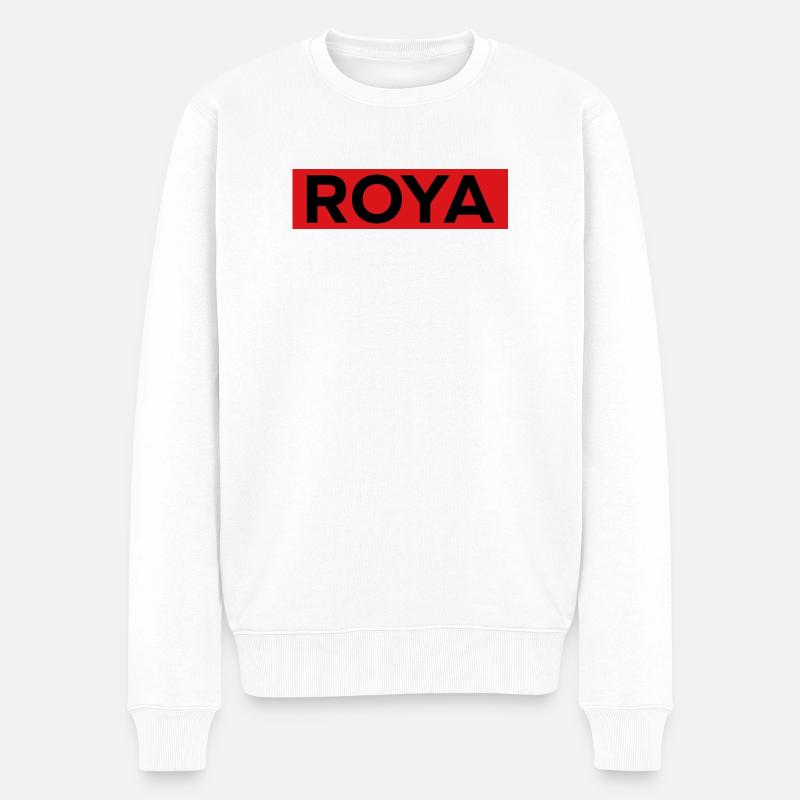 roya - Pull Premium bio Homme - blanc