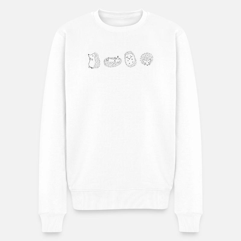 Hérisson hérisson hérisson - Pull Premium bio Homme - blanc
