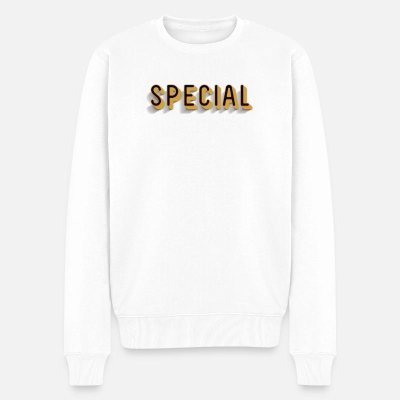 Nom spécial particulièrement unique Spécial Divers - Pull Premium bio Homme - blanc