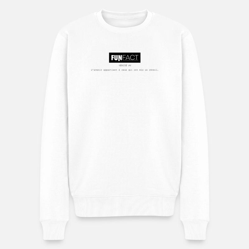 FUNFact_-4 - Pull Premium bio Homme - blanc