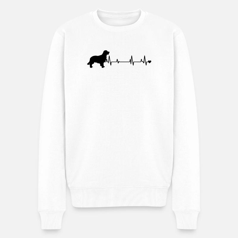 Chien - Pull Premium bio Homme - blanc