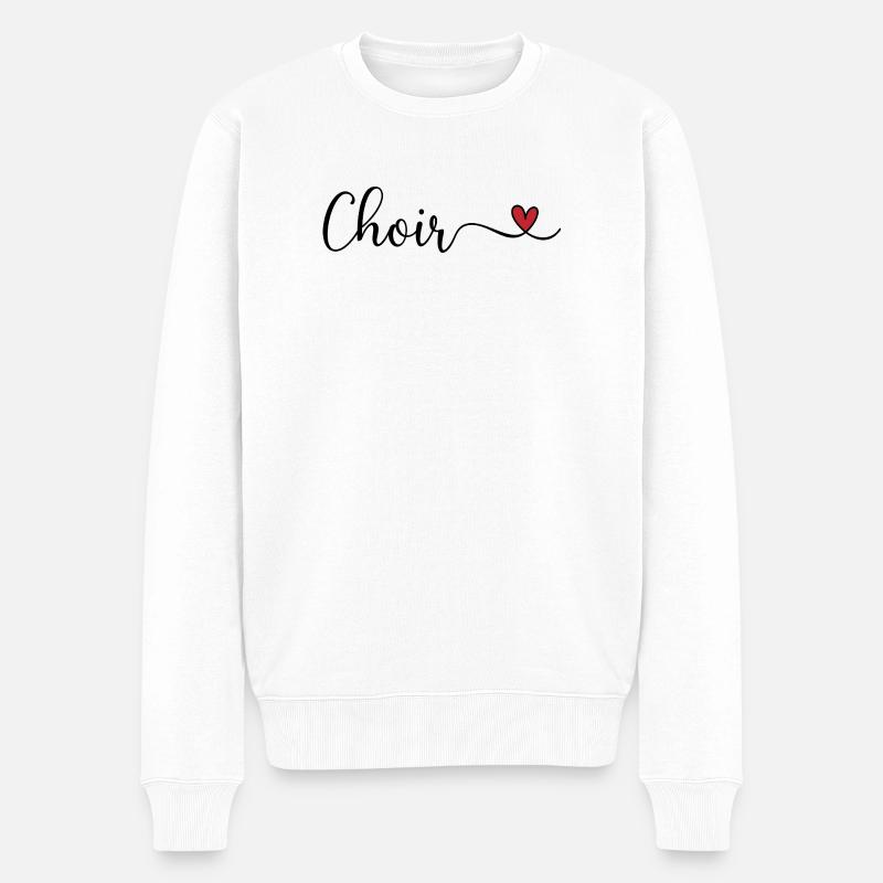 Chorale - Pull Premium bio Homme - blanc