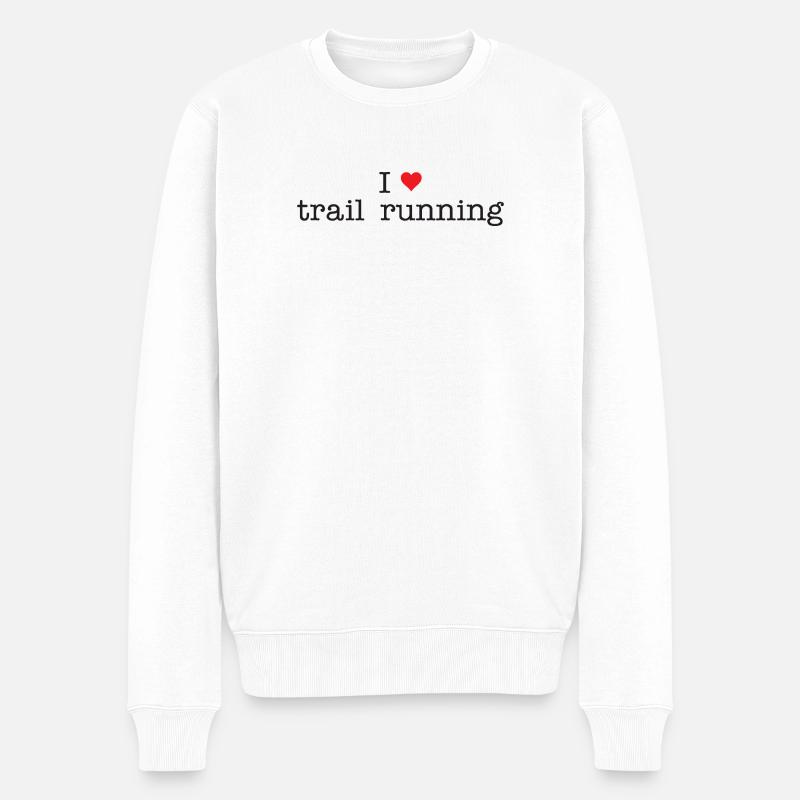 J’adore le trail running - Pull Premium bio Homme - blanc