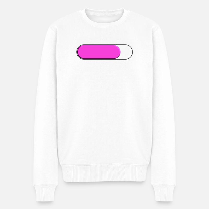 Spur Petite Rose (Beladung) - Männer Premium Bio Pullover - Weiß