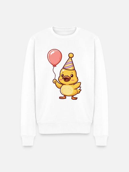 Duck Birthday Baby - Men's Premium Organic Jumper - white