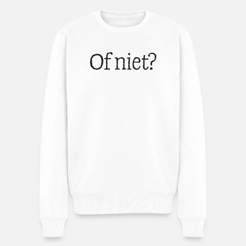 11 Oder doch nicht? - Männer Premium Bio Pullover - Weiß