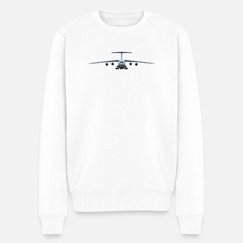 IL-76 - Männer Premium Bio Pullover - Weiß