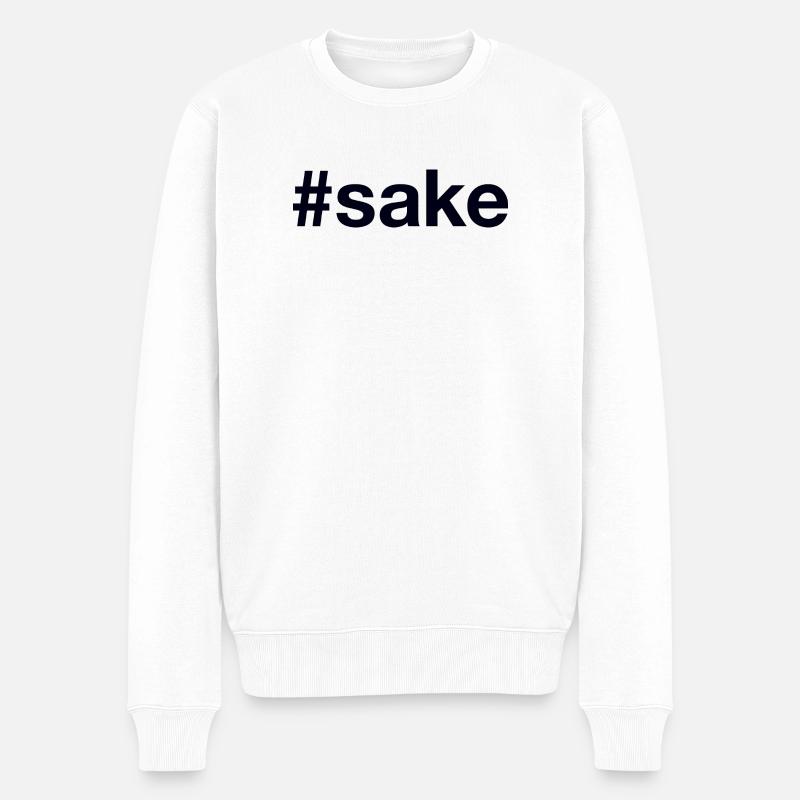 Sake - Männer Premium Bio Pullover - Weiß