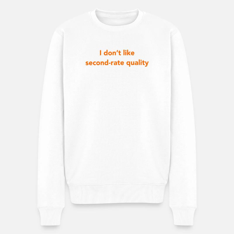 Je n’aime pas - Pull Premium bio Homme - blanc