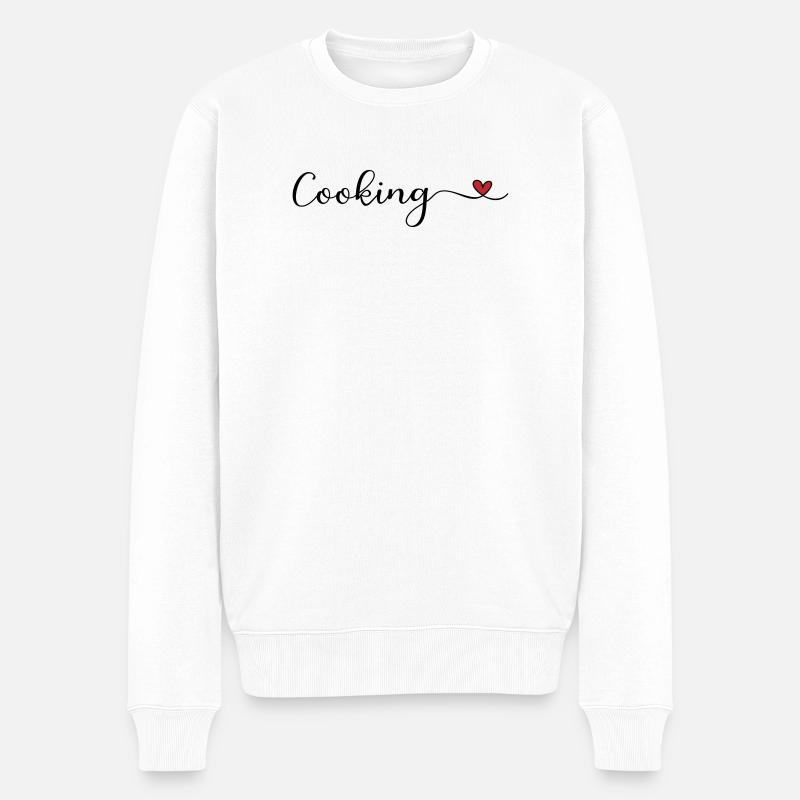 Kochen - Männer Premium Bio Pullover - Weiß