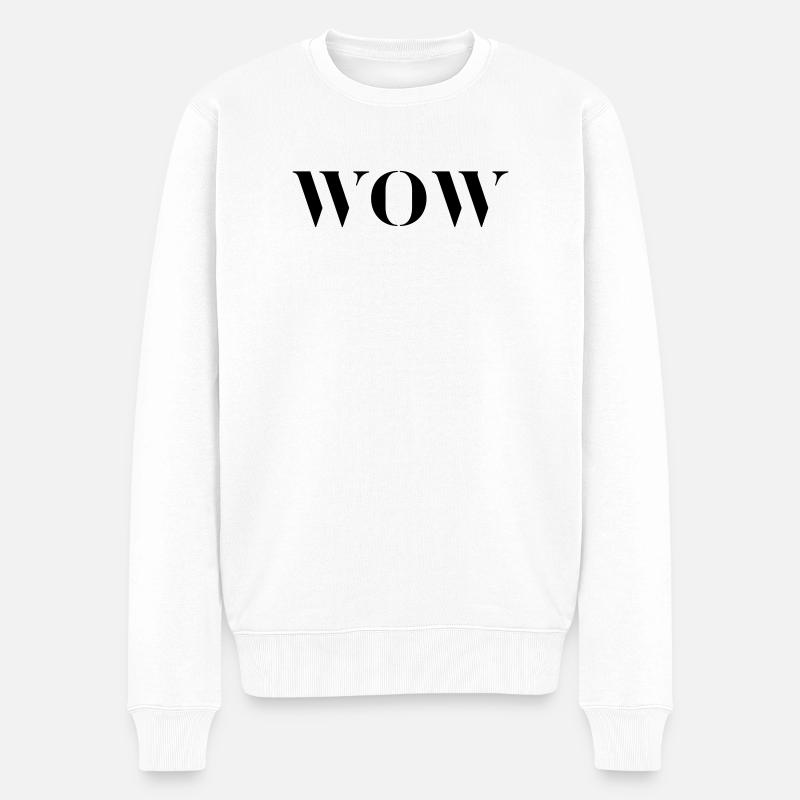 PLEURAGE - Pull Premium bio Homme - blanc