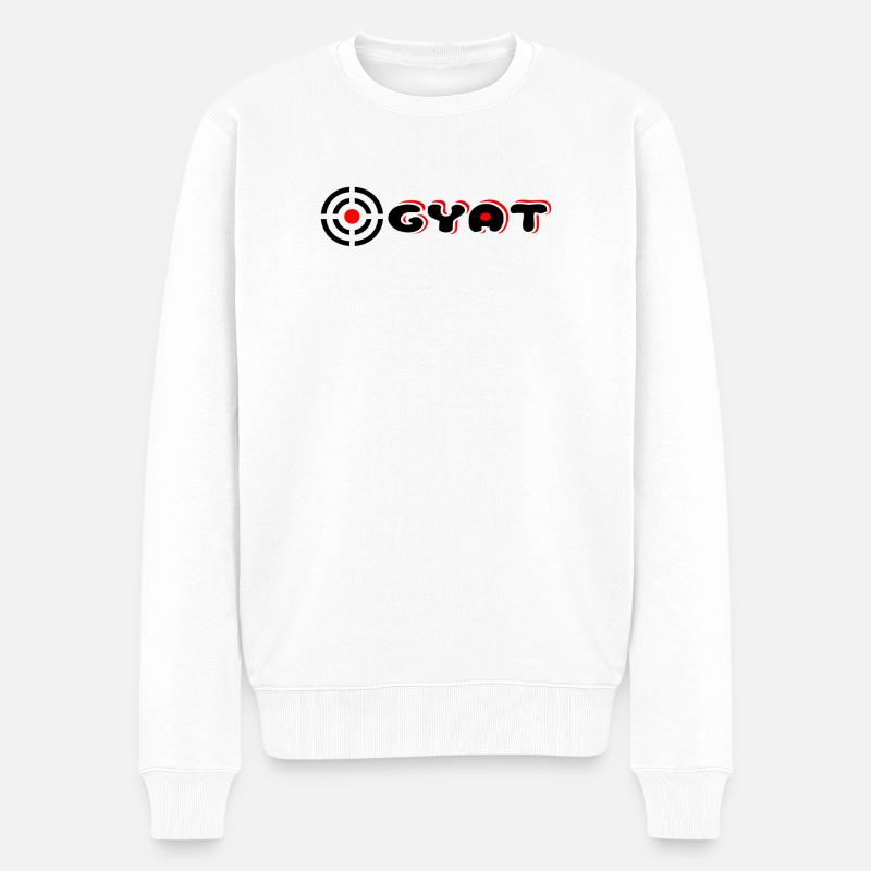 Gyat - Männer Premium Bio Pullover - Weiß
