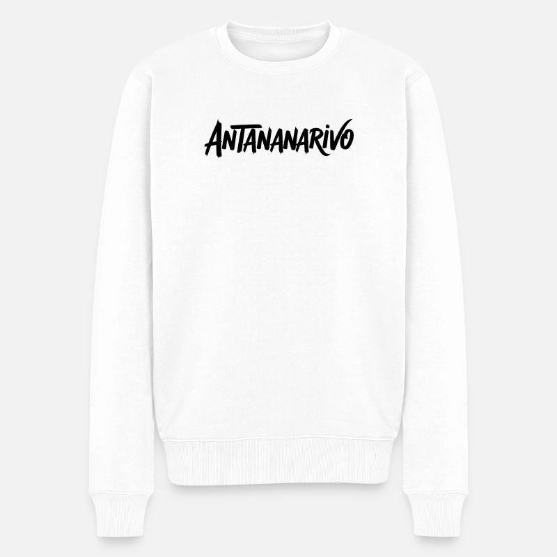Antananarivo - Männer Premium Bio Pullover - Weiß
