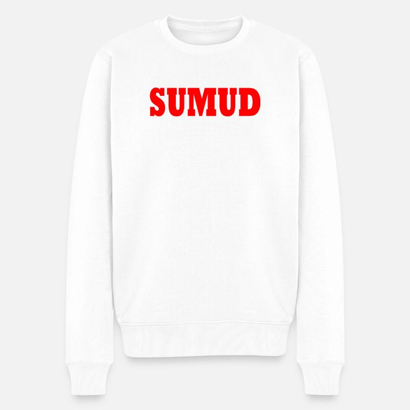 Sumud - Männer Premium Bio Pullover - Weiß