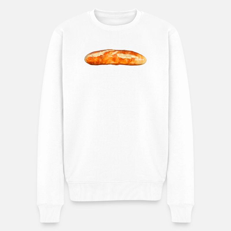 Bratwurst - Männer Premium Bio Pullover - Weiß